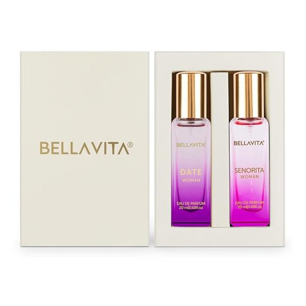 Bella Vita Date and Senorita Perfume Combo Pack for Women – Long Lasting Floral and Fruity EDP in Gift Box